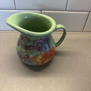 MacKenzie-Childs Floral Pitcher - Green and Multicolor